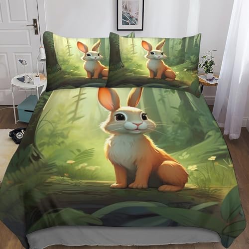 Housse de couette lapin en microfibre pour adoucir vos nuits