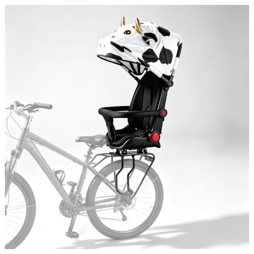 OUSEXI 2025 New Rear Child Bike Seat, Child Bike seat for 1-3 Years Old,Rotatable Rear Mounted Toddler Bike Seat