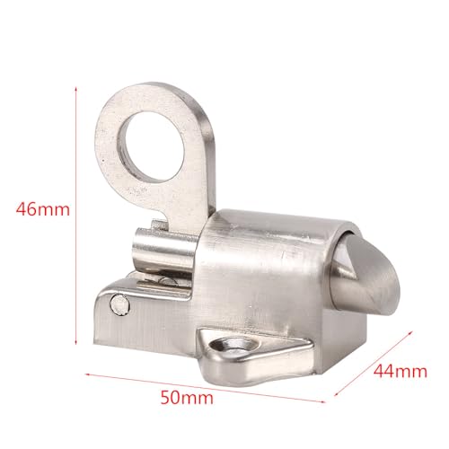 Image of Door Latch, Door Lock Latch, Easy Installation Spring Loaded 46 * 50 * 44mm Pull Ring Bounce Zinc Alloy Automatic Door Bolt Cabinets for Doors