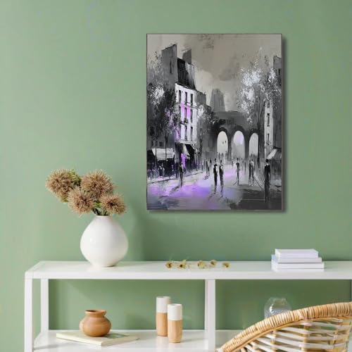 Affiches murale gris style impressionniste rétro sans cadre - 2