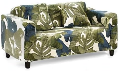 Miniatura 9 de MIDODO Funda de sofá estampada, Funda elástica para sofá, funda de sofá biplaza con patrones para sillón con cojines de 2 plazas, Juego de sofá