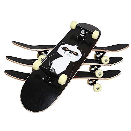 Zhicaikeji Skateboard Monopatín con la Rueda de Flash Completa Monopatín estándar del Arce patín Patín Danza Patineta (Color : 01, Size : 79x20cm)