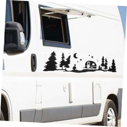 Pegatinas de Luna y Árbol para Autocaravanas TOPBATHY Calcomanías Impermeables de Pet 2piezas 5