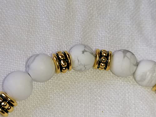 Bracelet Howlite Agate bleue, cadeau idéal pour exprimer votre affection - 5