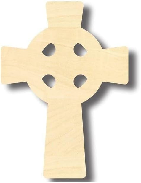 Unfinished Wood Celtic Cross Irish Christian Craft up to 46" DIY 16" / 3/4"