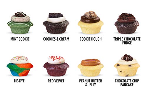 Baked By Melissa Cupcakes - Og Original Greats Cupcakes - Assorted Mini Cupcakes - Gift For Special Occasions - 8 Flavors: Triple Chocolate Fudge, Cookie Dough, Red Velvet (25 Count) #TOP2