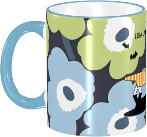 マグカップ 330ml コーヒーマグ おしゃれ リサ ラーソン マグ コーヒーカップ 陶器 セラミック mug カップ 大容量 耐熱 耐冷 電子レンジ対応 コップ 人気 誕生日 母の日 父の日 友人 プレゼント MGZ3310 青