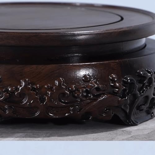 Théières et objets artisanaux sublimés sur socle en acajou massif - 5