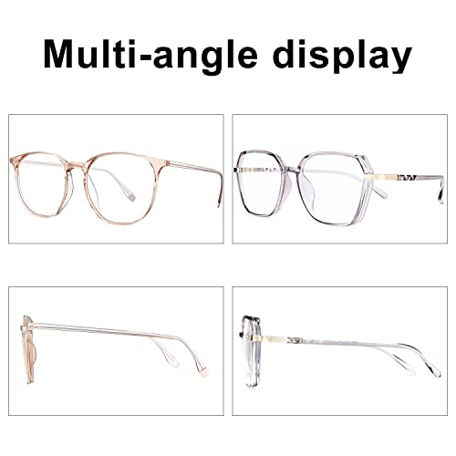 Image of ROCKNIGHT blue light glasses for women anti eyestrain headache,2 pack for computer gaiming tv and phones