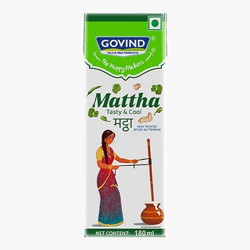 Govind Mattha Contains Coriander & Ginger, Perfect for Summer Refreshment and Digestive Health in Indian Households, Each 180ml (Pack of 15)-image-30