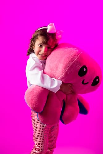 Urso De Pelúcia Polvo Gigante Reversível Feliz Ou Bravo Presente Para Criança Polvo De Pelúcia