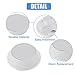 ACROPIX 65mm Dia 5 Clips Car Wheel Tyre Center Hub Caps Covers for Vehicle White - Pack of 4