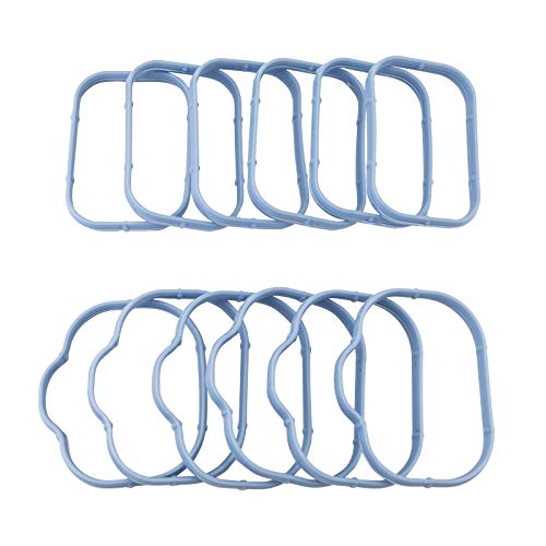Intake Manifold Gaskets Lower & Upper Gasket Plenum Set Compatible With Dodge Chrysler Jeep 3.6L 184562A 5184331Ac #Ms97204 Ms97205 12Pcs #TOP1
