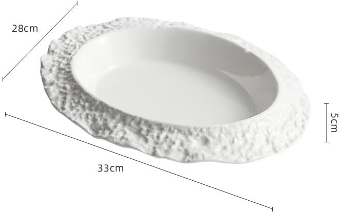 Dessert Plates Ceramic Plate Household Deep Plate Creative Hotel Restaurant Tableware White Plate Soup Plate Dessert Plate