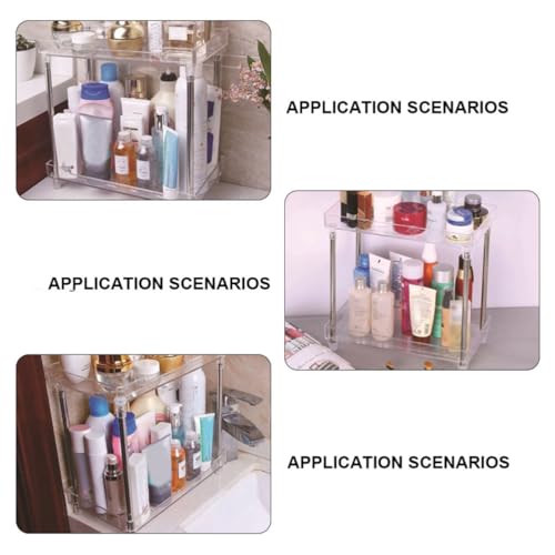 Étagère de rangement salle de bain en acrylique incassable