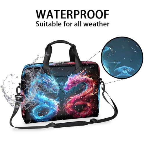 Bolso Abstract Blue Dragon para laptop 16 pulgadas impermeable miniatura 3