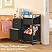 ThreeHio Baby Diaper Caddy Organizer Cart, Bedside Cart for Baby Essentials, Newborn Nursing Storage with Drawers and Lockable Wheels, Baby Organizers and Storage for Bedroom, Living Room, Bathroom