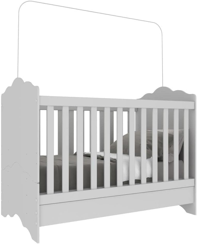 Berço Grade Soft 3em1 Multimóveis Branco Premium