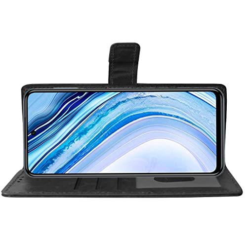 Image of Flip Cover Compatible with Mi Redmi Note 9 Pro | Premium Leather Finish | Inbuilt Pockets & Stand | Flip Cover Back Case for Mi Redmi Note 9 Pro /Note 9 Pro Max /Poco M2 Pro (Black)