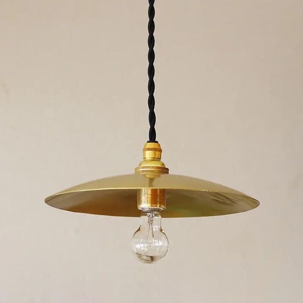 Lámpara de araña de latón industrial vintage de 30 cm para dormitorio elegante 8