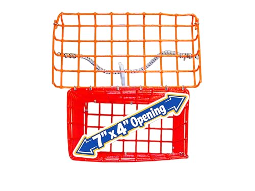 OceanBuilt Heavy-Duty Fishing Chum Box – 12” x 7” x 4” PVC Coated Wire Chum Cage – Fits Standard Frozen Chum Blocks