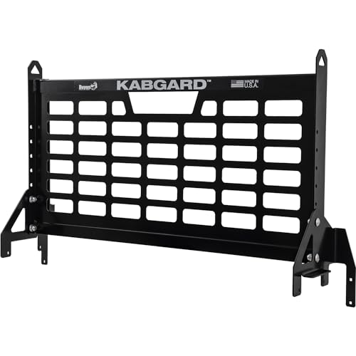 Image of Buyers Products 5405427B Kabgard Headache Rack W /Mounting Kit for Dual-Wheel Service Body Trucks, 54 Inch, Black Gloss Finish, Service Body Headache Rack Kit