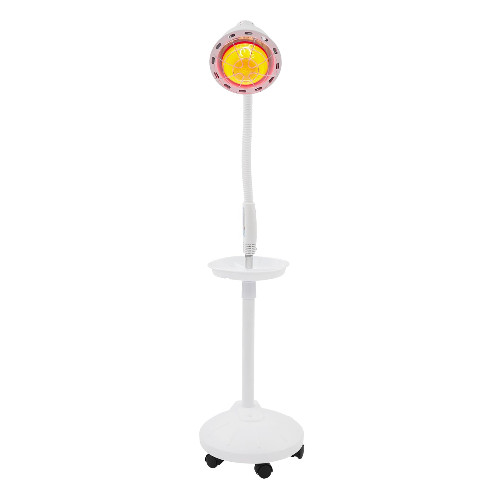 Lampa podczerwieni, 275 W, promiennik podczerwieni z elastycznym ramieniem, regulacja temperatury i wysokości