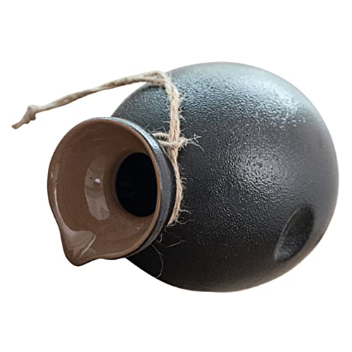 Luxshiny Bollitore Per Sakè in Ceramica Pentola Per Vino Giapponese Pentola Per Vino Di Riso Bollitore Per Sakè Tradizionale Di Riso Pregiato Giapponese