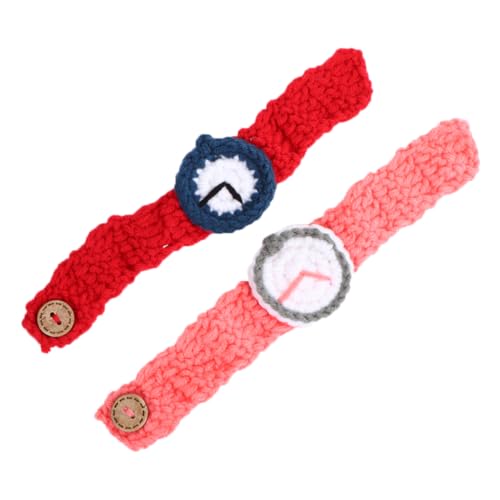 2pcs Girl Toy Kids Watch Simulation Watch Kids Playset Toddler Toys Knitting Watch Childrens Toys