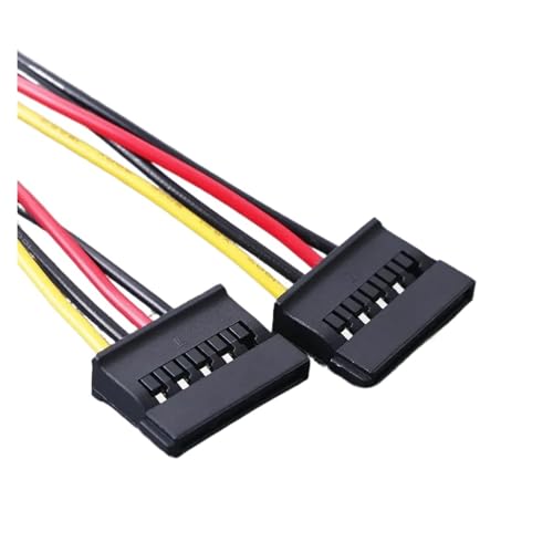 Cable adaptador de energía SATA 4 Pin IDE a 2 Serial ATA miniatura 6