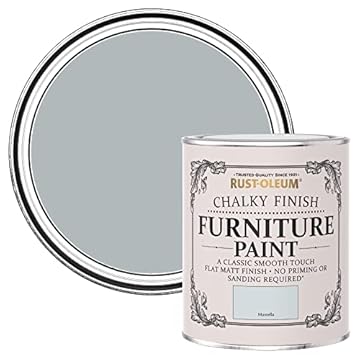 Rust-Oleum Light Blue Upcycled Furniture Paint in Chalky Finish - Marcella 750ml