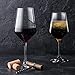 KOIOS Hand Blown Italian Red Wine Glasses 15 Ounce 9' Large White Wine Glasses Lead Free Clear Classic Wine Glass with Stem - Set of 2, for Wedding, Anniversary, Christmas, Birthday