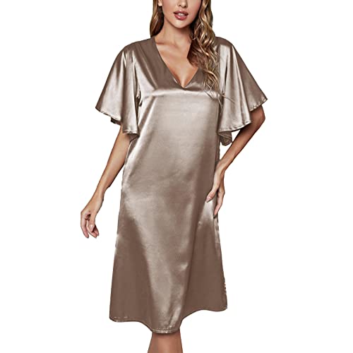 Nuisette de nuit style lounge wear : vêtement de nuit babydoll pour le soir