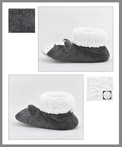 Image of DICUIRD Womens Slipper Socks Comfy&Warm Animal Non-Skid Bedroom Slipper Booties