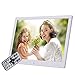 ZHFF Digitaler Bilderrahmen, 12-Zoll-1080P-HD-LED -1280x800 Elektronische Fotoanzeige MP3/MP4-Player Multifunktions-Werbemaschine, weiße Geschenke