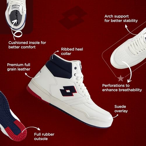 Image of Lotto Men Hoop Star Citta High Sneakers