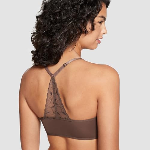 Image of True & Co Womens Lace Racerback Adjustable Strap Bralette