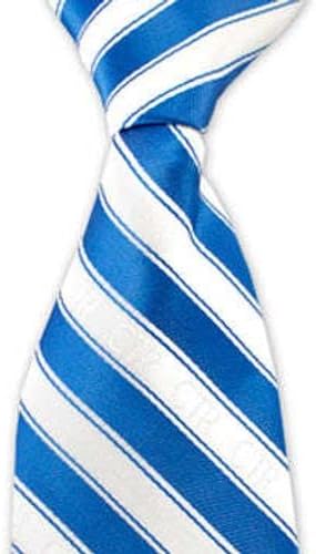 Lifebeats CTR Choose the Right Boys Blue and White Stripe Clip Microfiber Necktie by Ringmasters - Image 5