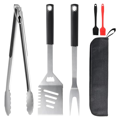 Set de 5 piezas para parrilla en acero inoxidable