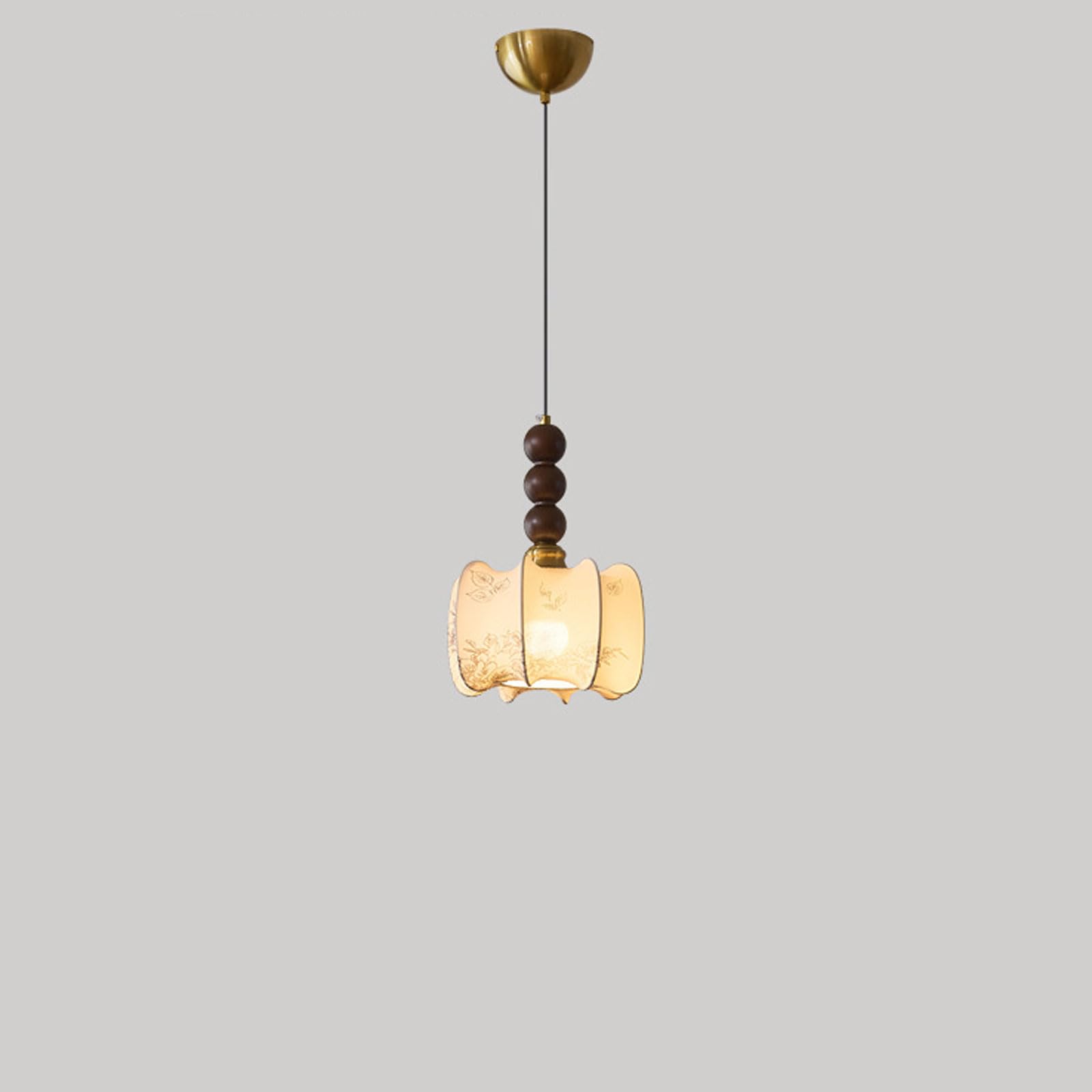 Rszcsmo Multicolor Southeast Asian Retro Ironwork Pendant Light Simple Bedside Hanging Lampe26 Single-Head Chandelier Entrance Bar Corridor Lighting Fixture