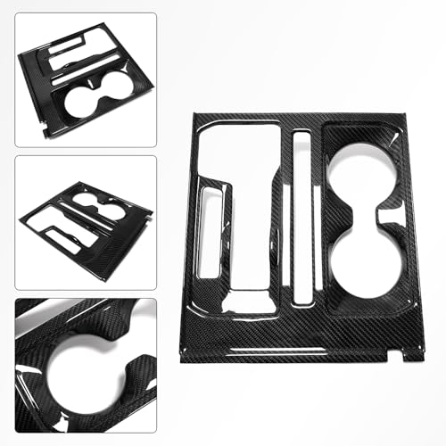 Panel decorativo portavasos fibra de carbono Jogon para Ford F150 miniatura 5