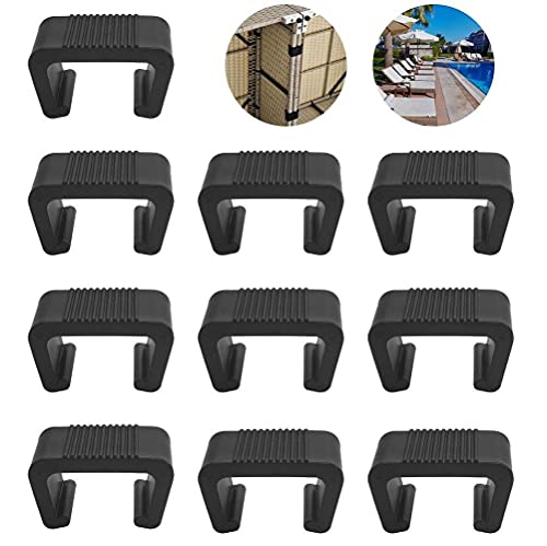 FIGFYOU 10 Stück Gartenmöbel Verbinder Rattan Polyrattan Sofa Clip Loungemöbel Verbindungsklammern Möbel Lounge…