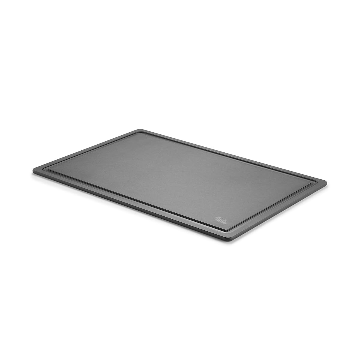Fissler Schneidbrett Zellulose 44,5 x 29,5 cm – antibakteriell, hergestellt ohne PFAS, BPS-frei, rutschfest mit Silikonfüßen, hitzebeständig, spülmaschinengeeignet