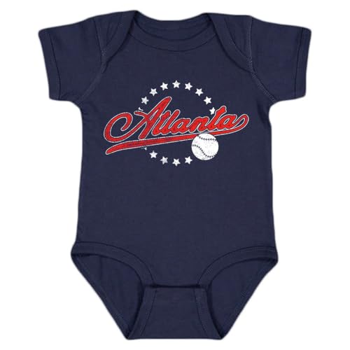 Image of Retro Vintage Style Kid's Bodysuit for Baseball Fans