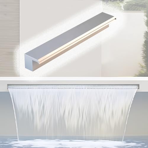 Kit déversoir cascade extérieure anti-fuite avec tuyau ondulé pour grand bassin koï