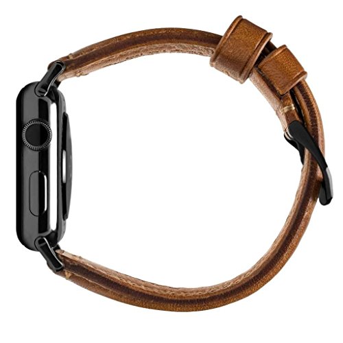 Nomad Horween Leather Strap for Apple Watch Series 342mm Traditional Build Classic Bold Look