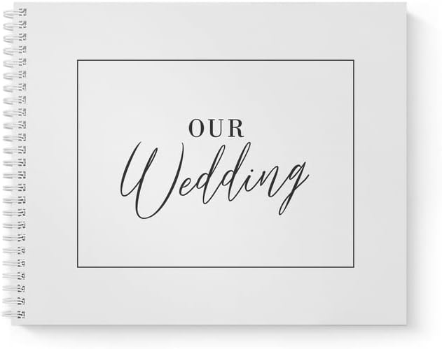 Hortense B. Hewitt Wedding Accessories Guest Book, Clean and Modern, 11" x 8.75"