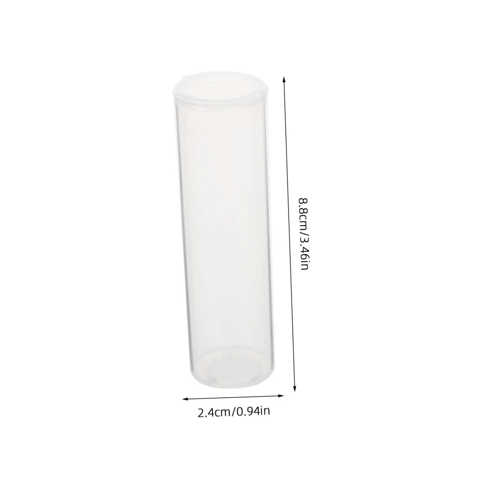 Healeved 30pcs Plastic Storage Tubes Lids Containers for Laboratory Samples Crafts and Home Organizati