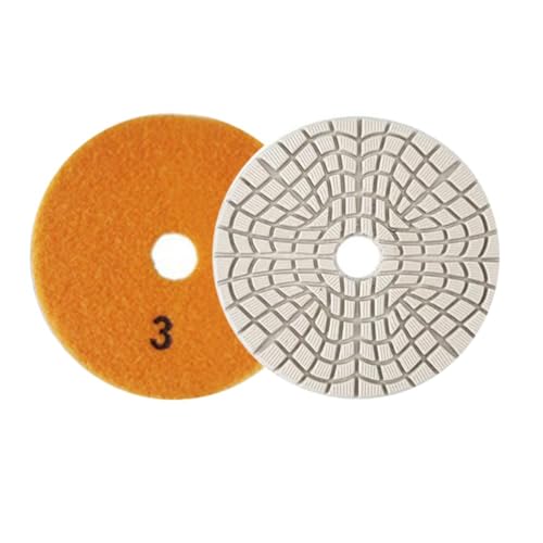 BlesConi Disques de polissage en 3 étapes pour pierre, marbre, carrelage, sol, grain 1/2/3 (grain 3)