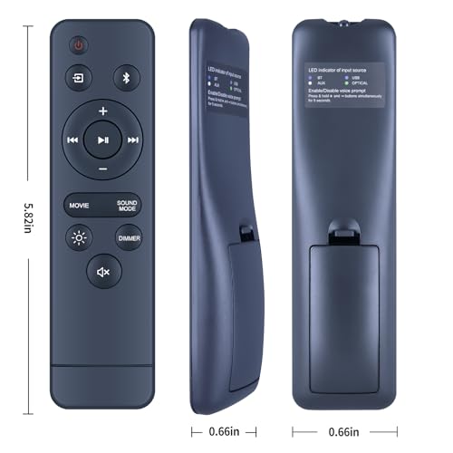 Télécommande de barre de son applicable Onn 100075108 audio maison 50,8 cm